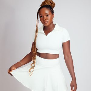 off white beautiful skirt