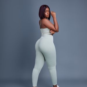 Sexy light blue fitted